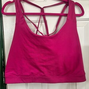 Old Navy Fuchsia Strappy Sports Bra